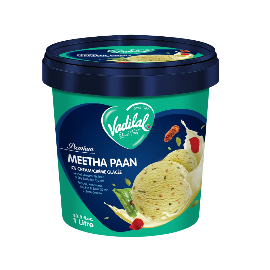 Vadilal Metha Pan Ice Cream 1 ltr buy online USA - 1